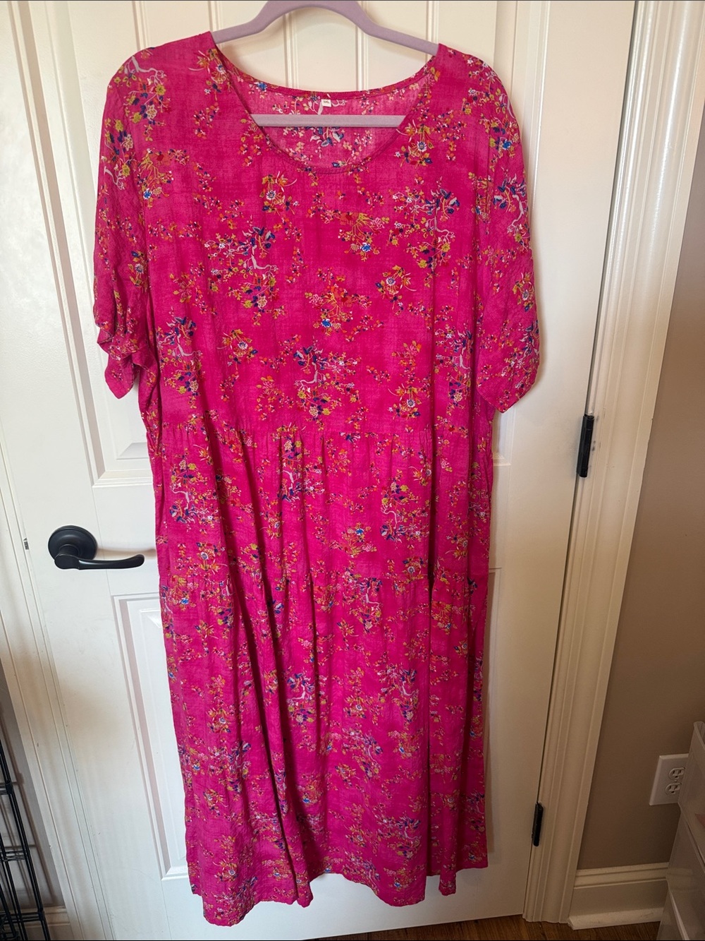 Amazon Pink Floral Maxi Dress